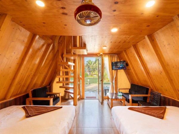 AC Triangular Wooden Cottage